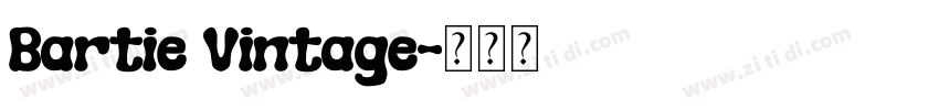 Bartie Vintage字体转换